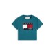 къса,блуза,tommy,hilfiger,kids,crop,top,teal,ct3