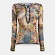 дамска,тениска,дамски,топове,jean,paul,gaultier,women,s,papillon,long,sleeve,t,shirt,yellow,multi