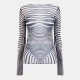 дамска,тениска,дамски,топове,jean,paul,gaultier,women,s,morph,long,sleeve,t,shirt,ecru,navy