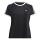 тениска,дамски,топове,adidas,originals,adicolor,plus,size,classics,slim,3,stripes,t,shirt,black