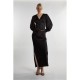 фланелка,с,дълъг,ръкав,дамски,тениски,дамски,топове,glamorous,satin,long,sleeve,top,black