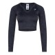 дамска,къса,блуза,gymshark,women,s,adapt,camo,long,sleeve,cropped,top,gs,blk,apht,gry