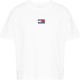 тениска,дамски,пижами,дамски,тениски,tommy,jeans,centre,badge,t,shirt,white,ybr