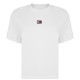 тениска,дамски,топове,tommy,jeans,logo,t,shirt,white,ybr