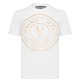 тениска,дамски,тениски,versace,jeans,couture,round,logo,t,shirt,white,g03