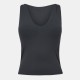 дамски,топове,represent,women,s,v,neck,built,in,bra,4,way,stretch,slim,fit,tank,vest,grey
