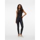 елек,дамски,дънки,vero,moda,women's,mid,waist,coated,skinny,jeans,black