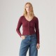 дамски,топове,levis,levis,muse,ls,tee,burgundy