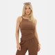 потник,дамски,топове,дамски,горнища,размер+,i,saw,it,first,textured,ruched,cami,top,brown