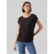 дамска,тениска,дамски,топове,vero,moda,vm,ava,plain,shirt,sleeve,t,shirt,womens,black