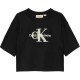 юношеска,тениска,детски,облекла,calvin,klein,jeans,cropped,logo,t,shirt,juniors,ck,black,beh