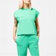 тениска,дамски,топове,pangaia,cotton,cropped,shoulder,t,shirt,with,pprmint,tm,jade,green