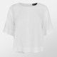 фланелка,с,къс,ръкав,дамски,ризи,nobodys,child,linen,blend,short,sleeve,top,white