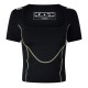 тениска,дамски,топове,off,white,contrast,stitched,t,shirt,black,white