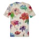 тениска,дамски,топове,off,white,floral,pop,t,shirt,sand,multi