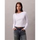 бебешка,тениска,дамски,топове,calvin,klein,jeans,ckj,ls,baby,tee,ld54,brilliant,white