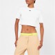къса,блуза,дамски,топове,off,white,women's,stamp,rib,cotton,short,sleeve,slim,fit,cropped,crop,top,white,0110