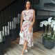 рокля,дамски,поли,и,рокли,ax,paris,gathered,midi,dress,with,shoulder,pads,blush