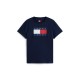 тениска,дамски,топове,tommy,jeans,tj,badge,rib,tee,ld53,dark,night,navy