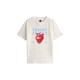 тениска,дамски,топове,tommy,jeans,tj,strawbs,tee,ld53,ecru