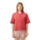 дамска,риза,дамски,ризи,lacoste,women,s,short,sleeve,plain,shirt,sierra,red