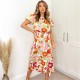 рокля,дамски,поли,и,рокли,ax,paris,cream,floral,printed,puff,sleeve,tie,waist,midi,dress,cream