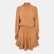 рокля,дамски,поли,и,рокли,ax,paris,camel,high,neck,shirred,detail,skater,dress,neutral