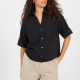 дамска,риза,с,къс,ръкав,brave,soul,ladies,v,neck,short,sleeve,shirt,black