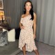 рокля,дамски,поли,и,рокли,ax,paris,cream,and,tan,print,one,shoulder,frill,detail,dipped,hem,dress,cream