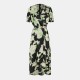 рокля,дамски,поли,и,рокли,ax,paris,multi,floral,printed,short,sleeve,belted,wrap,midi,dress,multi