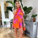 гащеризон,дамски,летни,гащеризони,ax,paris,pink,and,orange,floral,cut,out,waist,playsuit,pink,orange
