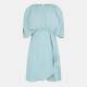 рокля,дамски,поли,и,рокли,ax,paris,duck,egg,batwing,gathered,top,mini,dress,blue