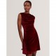 рокля,дамски,поли,и,рокли,ted,baker,ted,min,velvet,dress,ld64,maroon