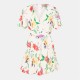 рокля,дамски,поли,и,рокли,ax,paris,cream,floral,printed,wrap,top,skater,dress,cream