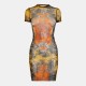 дамска,рокля,jean,paul,gaultier,women,s,medallion,mini,dress,blk,khaki