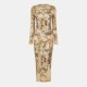 дамска,рокля,jean,paul,gaultier,women,s,floor,length,maxi,dress,beige,tpe