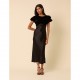 рокля,дамски,поли,и,рокли,nobodys,child,lola,velvet,mix,midi,dress,black
