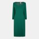 дамска,рокля,дамски,поли,и,рокли,boss,women,s,dihera1,wrap,dress,open,green