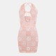 дамска,рокля,дамски,поли,и,рокли,off,white,women,s,long,contemporary,maxi,dress,pink,white