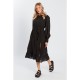 influence,women,s,midi,boho,dress,black