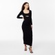 рокля,дамски,плетени,дрехи,jack,wills,cut,out,midaxi,dress,black
