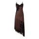 дамска,рокля,дамски,поли,и,рокли,nobodys,child,women,s,zaria,satin,midaxi,dress,brown