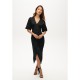 дамска,рокля,дамски,поли,и,рокли,superdry,women,s,short,sleeve,midi,tea,dress,black