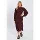 рокля,дамски,поли,и,рокли,violet,romance,midi,dress,ld99,chocolate