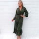 рокля,дамски,поли,и,рокли,ax,paris,sleeve,wrap,top,smock,midi,dress,olive