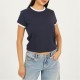тениска,дамски,тениски,дамски,топове,brave,soul,ringer,t,shirt,navy,white