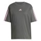 дамска,тениска,дамски,горнища,размер+,adidas,essentials,3,stripe,t,shirt,womens,carbon,pink