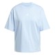 дамска,тениска,дамски,горнища,размер+,adidas,essentials,3,stripe,t,shirt,womens,glow,blue