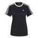 дамска,тениска,adidas,essentials,3,stripe,t,shirt,womens,black,white