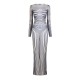 дамска,рокля,jean,paul,gaultier,women,s,morph,maxi,dress,ecru,navy